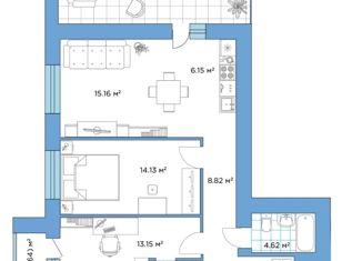 Продается 3-ком. квартира, 94.4 м2, село Первомайский