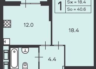 Продам однокомнатную квартиру, 40.6 м2, Москва, Амурская улица, вл1к9/2, метро Черкизовская