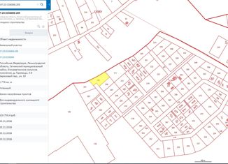 Продаю участок, 17.76 сот., деревня Таровицы, 3-й Берёзовый переулок, 10