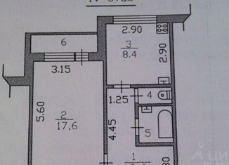 Продаю однокомнатную квартиру, 39.1 м2, посёлок Ленинское, Заречная улица, 13
