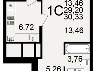 Продаю 1-ком. квартиру, 31 м2, Рязань, Льговская улица, Октябрьский район