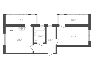 Продам 1-ком. квартиру, 52.7 м2, Тюмень, улица Павла Никольского, 6, ЖК Акватория
