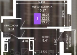 Продаю 1-комнатную квартиру, 34 м2, Ростов-на-Дону, Таганрогская улица, 138к1