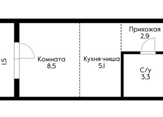 Продается квартира студия, 21.3 м2, поселение Сосенское, ЖК Прокшино, жилой комплекс Прокшино, 4к5