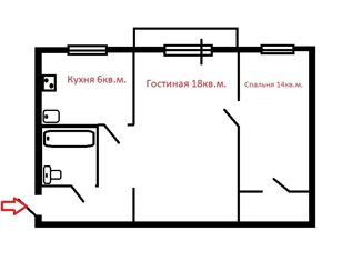 Продажа 2-комнатной квартиры, 46 м2, Красноярский край, улица Тельмана, 16