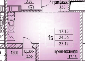 Продаю квартиру студию, 27.12 м2, Мурино, Ручьёвский проспект, 15, ЖК Айди Мурино