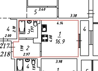 Продается квартира студия, 30 м2, Екатеринбург, улица Николая Островского, 2/2, ЖК Евразия