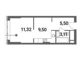 Продам квартиру студию, 29.4 м2, Москва, Шмитовский проезд, 39с5, станция Шелепиха