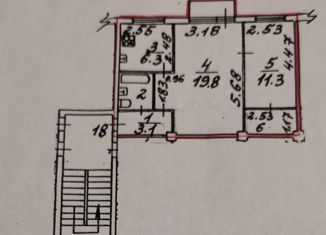 Продается 2-комнатная квартира, 46.1 м2, Санкт-Петербург, проспект Шаумяна, 85, метро Новочеркасская