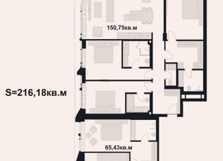 Продается 4-комнатная квартира, 216.18 м2, Москва, жилой комплекс Виктори Парк Резиденсез, 3к4, район Дорогомилово