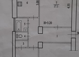 2-ком. квартира на продажу, 55.2 м2, Волгоград, улица Дзержинского, 14, Тракторозаводский район