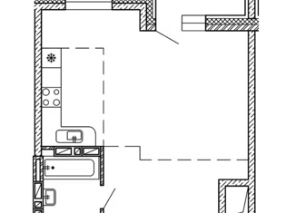 Продается 1-комнатная квартира, 34 м2, Уссурийск, Краснознамённая улица, 103