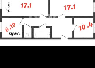 Трехкомнатная квартира на продажу, 63 м2, Курган, улица Кузнецова, 8, район Рябково