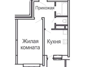 Продается 1-ком. квартира, 38.97 м2, Балашиха, Молодёжная улица, 9