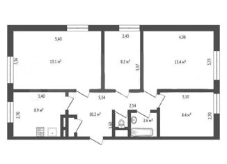 Продам 3-комнатную квартиру, 70.8 м2, Брянск, Севская улица, 15, Фокинский район
