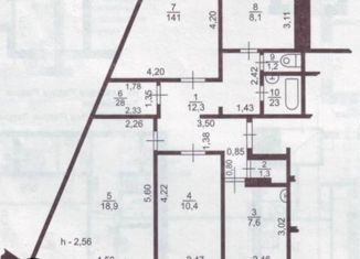 Продам 4-комнатную квартиру, 79.5 м2, Тольятти, улица Толстого, 5