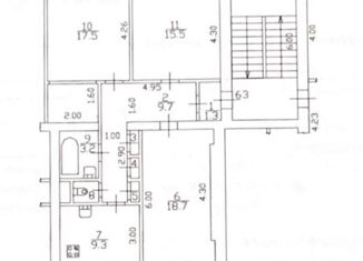 Продается трехкомнатная квартира, 77 м2, Санкт-Петербург, улица Маршала Говорова, 3/7, метро Кировский завод