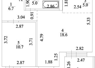 Продается 2-ком. квартира, 51.1 м2, Республика Башкортостан, улица Пархоменко, 156Б