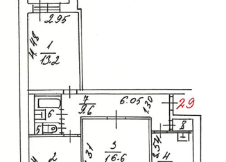 Продается 3-комнатная квартира, 61 м2, Москва, Зеленодольская улица, 9к3, метро Окская