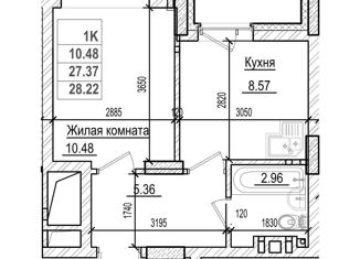Продается однокомнатная квартира, 27 м2, Новосибирск, Фабричная улица, 65, Железнодорожный район