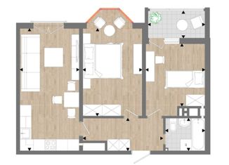 Продажа 2-комнатной квартиры, 61 м2, Анапа, Супсехское шоссе, 39к10, ЖК Южный квартал