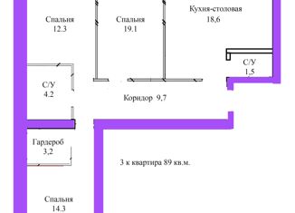 Продается трехкомнатная квартира, 81 м2, Оренбург, Ленинский район, улица Нахимова, 49