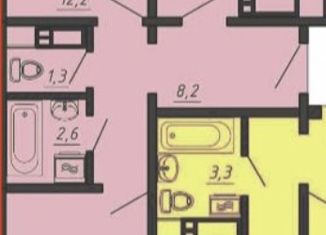 Продам трехкомнатную квартиру, 56.4 м2, Челябинск, ЖК Спортивный, улица Университетская Набережная, 99