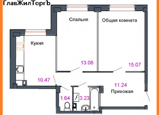 Продажа 2-ком. квартиры, 54.71 м2, деревня Родина, Владимирская улица, 12