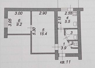 Продам 2-ком. квартиру, 37 м2, Черкесск, Парковая улица, 5, микрорайон Пештера