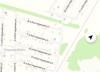 Продаю участок, 15 сот., коттеджный поселок Седьмая миля, Дружная улица