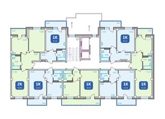 Двухкомнатная квартира на продажу, 59.96 м2, Сосновоборск, проспект Мира, 13