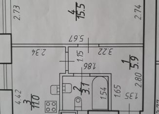 Продажа однокомнатной квартиры, 35.5 м2, посёлок Шушары, Московское шоссе, 256к2, ЖК Вариант