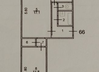 Продам двухкомнатную квартиру, 46 м2, Тутаев, Комсомольская улица, 65