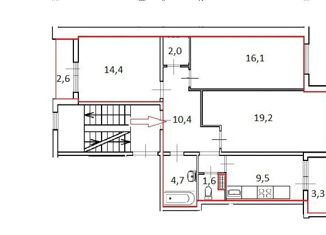 Продажа 3-комнатной квартиры, 77.9 м2, деревня Малое Карлино, деревня Малое Карлино, 4Ак1