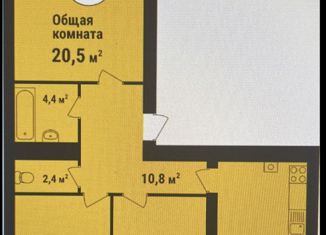 Продаю 3-комнатную квартиру, 90.6 м2, Тамбов, Запрудный проезд, 8, ЖК Европейский