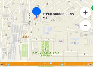 Продается квартира студия, 17 м2, Красноярск, Советский район, улица Воронова, 45