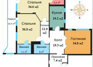 Продается 3-комнатная квартира, 184.5 м2, Москва, улица Архитектора Власова, 6, Ломоносовский район