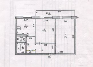 Продам 2-ком. квартиру, 46.7 м2, Приморский край, 4-й микрорайон, 25