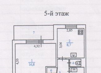 Продажа 1-комнатной квартиры, 35.3 м2, поселок Бугры, Шоссейная улица, 32