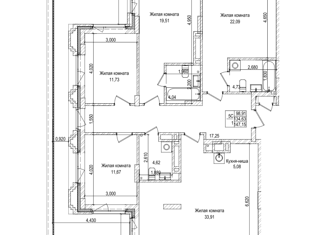 Продам 4-комнатную квартиру, 135 м2, Новосибирская область