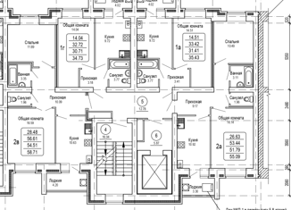 Продажа 1-комнатной квартиры, 34.73 м2, село Семёновка
