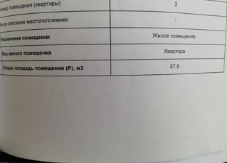 Двухкомнатная квартира на продажу, 67.6 м2, село Исмаилово, Зелёная улица, 26