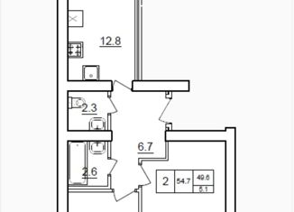 Продается 2-комнатная квартира, 50.8 м2, Самара, ЖК Куйбышев, Демократическая улица, 134А
