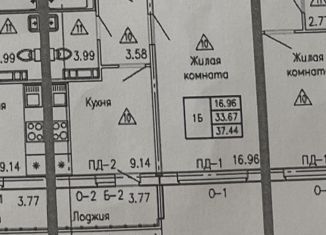 Продам 1-комнатную квартиру, 33.6 м2, Чебоксары, улица писателя Лаврентия Таллерова, 7, ЖК Солнечный Парк
