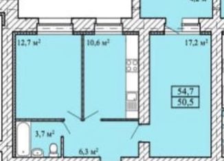 Продается двухкомнатная квартира, 55 м2, деревня Крутые Выселки, Мичуринская улица, 234