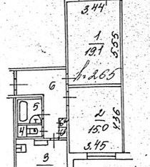 Двухкомнатная квартира на продажу, 60.3 м2, Москва, Коломенская набережная, 22, метро Коломенская