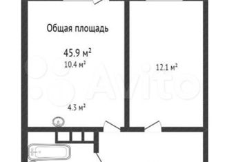 Продается 2-комнатная квартира, 46 м2, Томск, улица Войкова, 51, ЖК На Войкова