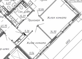 Продаю 2-ком. квартиру, 43 м2, Екатеринбург, улица Молодёжи, 80, улица Молодёжи