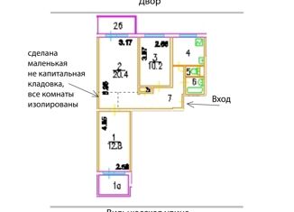 Продам 3-комнатную квартиру, 58.7 м2, Москва, Вильнюсская улица, 4, ЮЗАО