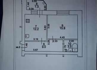 1-комнатная квартира на продажу, 40.5 м2, Кукмор, улица Гафиятуллина, 1Г